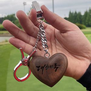 주문제작 골프 퍼터키퍼 퍼터커버홀더 골프채커버 호두나무 앵두나무 장잡집게 장갑클립 로고 이니셔 캐릭터 문구 각인