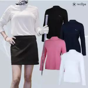 봄여름 웰파 여성기능성쿨스판반목긴팔티 국내원단 단독 또는 인너웨어 레져 스포츠 등산 작업복 단체복 4칼라