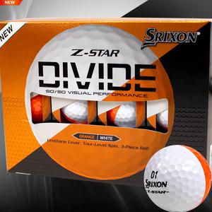 [스릭슨] 25년 Z-STAR 9 디바이드 골프볼(화이트오렌지)[12알)