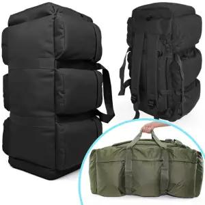 대용량 배낭 더블백 100L 등산 레저 백팩 가방 여행 따플 수납 공간 넉넉한 큰 백패킹 커 대형 군용 사각
