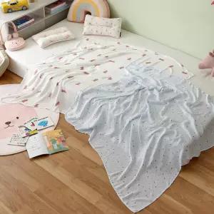 [모던하우스] 모던하우스 보들보들 뱀부100% 거즈블랑켓 120x120 2P 세트 베어스타 아이보리블루 CZ2424007