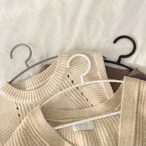 라운드 어깨뿔방지옷걸이 논슬립 니트 옷걸이 20P