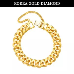 [한국금다이아몬드] 순금 팔찌 24K 남자 팔각 체인 금팔찌 75g