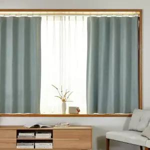 [모던하우스] 슬리피 100%암막 핀타입 반창문커튼 140x160 민트 2p