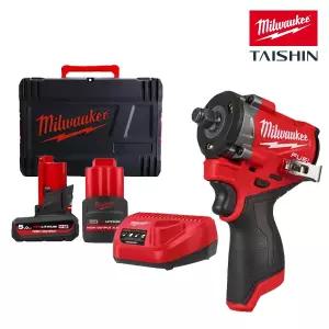 밀워키 M12 FIW2F12-5252X 충전 임팩 렌치 (2.5Ah & 5.0Ah 배터리) 풀세트