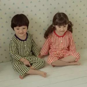 [보리보리/올라베이비]비스킷(네이비) 7부 잠옷