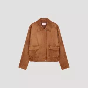 [롯데백화점]리스트 스웨이드 블루종 점퍼_TWWJPP52080