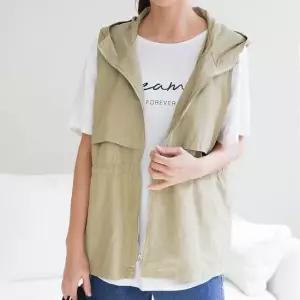 여성 봄 가을 빅사이즈 바스락 후드 경량 베스트 조끼 40-50대 미시 중년여성 엄마옷 캐주얼