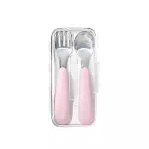 [옥소] 토트 유아용 스푼 포크 세트 - 블러썸 핑크