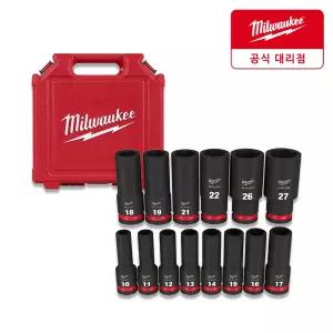 밀워키 49-66-7014 롱 임팩트 소켓 세트 14PC