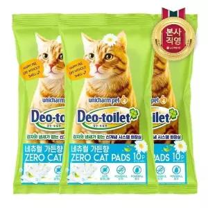 [엘지생활건강]LG유니참 감자,사막화 Zero 고양이패드 10매(향) x 3팩