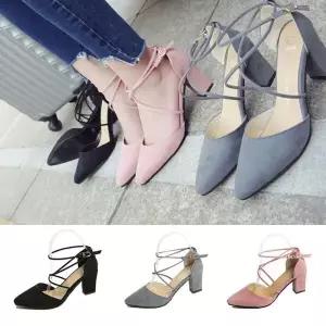 [하프클럽/]스트렙 여자구두 가을 여성 슬링백 구두 신발