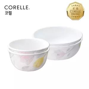 코렐 목련 한국형밥공기 2P + 한국형국대접 2P 세트