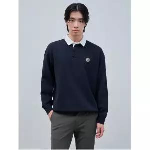 [빈폴멘] 솔리드 럭비 티셔츠 - 네이비 (BC4841C03R)