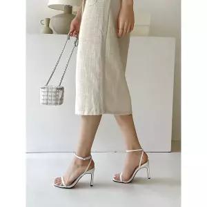 [하프클럽/]메리제인 스트랩 샌들힐 10cm