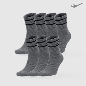 프로스펙스 라인포인트로고 미들삭스 그레이 L 7팩 PRDRLMDL-GR7