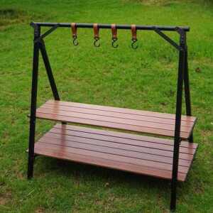 캠핑 쉘프 키친 테이블 접이식 선반 다기능 휴대용