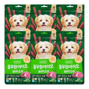 풀무원 아미오 자연담은 간식 칠면조 육포 50g 6개 / 강아지육포