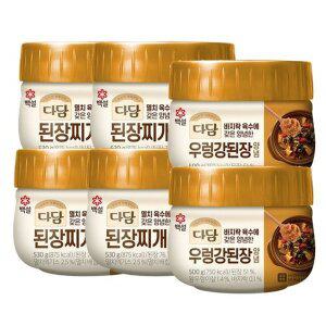 [CJ제일제당]백설 다담 된장찌개양념530g x4개+우렁강된장 500g x2개
