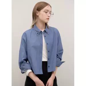 [롯데백화점]시스티나 루즈핏 코튼 면 크롭기장 남방 셔츠 (AWWSTO31020)