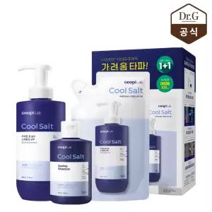 닥터지 두피랩 쿨 솔트 스케일링 샴푸 500ml + 리필 500ml + 증정 100ml 기획 세트(온라인 단독)