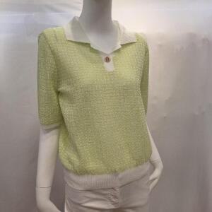 올리비아하슬러 HC04 오픈카라 짜임 풀오버  OHEMSW202