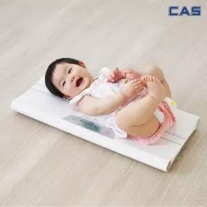 CAS  디지털 신생아 유아 아기 반려동물 체중계 BHE-300 화이트 강아지 고양이