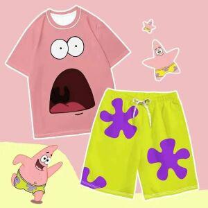 디얼픽 뚱이바지 캐릭터 귀여운 커플잠옷 파자마