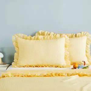 [모던하우스] 상큼 시어서커 프릴 베개커버 50x70 옐로