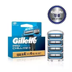 [질레트]질레트 프로쉴드 칠 면도날 4입