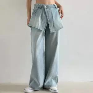 빅사이즈 507 청청캐주얼스커트팬츠 DLOV026