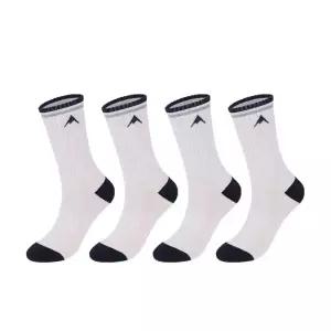 네파 스트라이프 A로고 쿠션 장목 남 아이보리/네이비 4팩