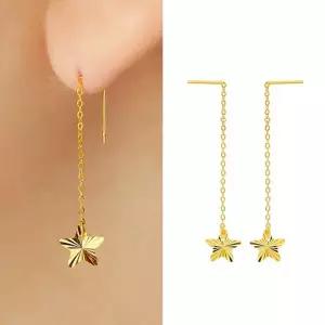 골드앤 순금 24K 썬라잇 스타 드롭 귀걸이