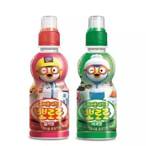 뽀로로 음료수 딸기맛12개 사과맛12개 235ml 24개