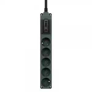 오브제 누전차단 5구 5M 고용량 멀티탭 카키