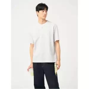 [빈폴멘] 레이어드 라운드 반소매 티셔츠 - 아이보리 (BC5342C110)