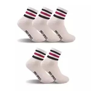 프로스펙스 남성용 중목 스포츠 파일 양말 5족 L19 오트밀