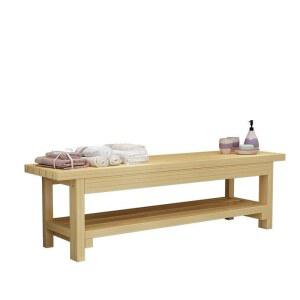 사우나실 원목 벤치 긴스툴 목욕탕 탈의실 긴의자 통나무 1500