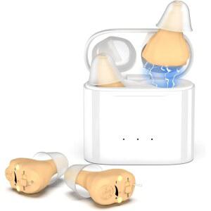 CIS 보청기, 무선 충전식 보청기, 자기 충전 케이스가 있는 OTC 보청기, 노인용 귀 소음 제거 보청기 2채널 디지털.