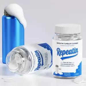 캡슐 거품 발포세정제 [60정] 다용도 텀블러 세척 기름때 커피때 커피 찌든때 보온병 물통 물병 버블 세척