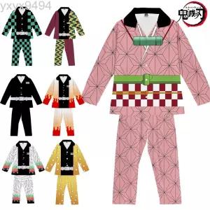  귀멸의칼날 잠옷 봄 가을 닌자 코스프레 네즈코 탄지로