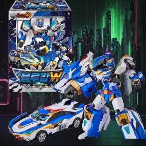 에스에이엠지 메탈카드봇W 블루캅W 로봇 웨폰카드 로봇변신 장난감