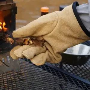 [하프클럽/셀러허브_여성트랜드패션]화로 글러브 오픈 뗄감 장갑 캠핑