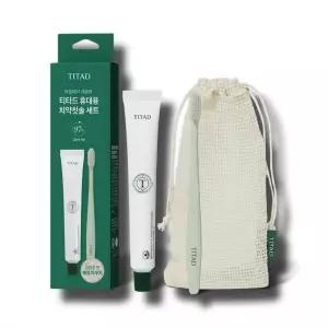 티타드 휴대용 치약칫솔 세트 (파우치 + 칫솔 1P + 치약 50g)