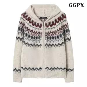 빈티지 후드 노르딕 집업 니트 가디건 (GPDCK045D)