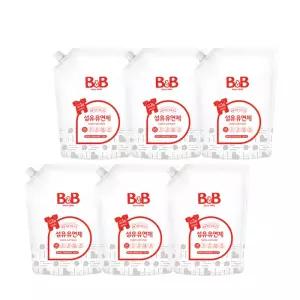 비앤비 섬유유연제 베르가못향 리필 1.5L, 6개