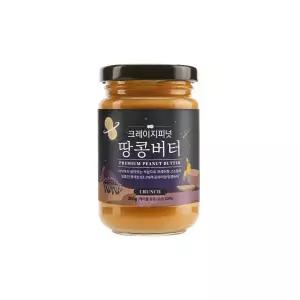 크레이지피넛 크런치 땅콩버터 500g 100% 국산땅콩 무설탕 무방부제 땅콩잼