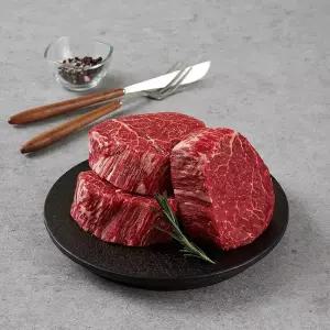 더미트 소고기 한우 1등급 안심 400g (200g*2)/국내산/구이용/로스구이/홈파티/바베큐