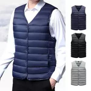 [하프클럽/]브이넥 경량 조끼 남자 정장 이너 패딩 베스트 남성 이너 경량