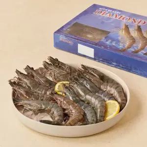 [냉동][말레이시아] 블랙타이거 새우 (대)} (12미) (500g)